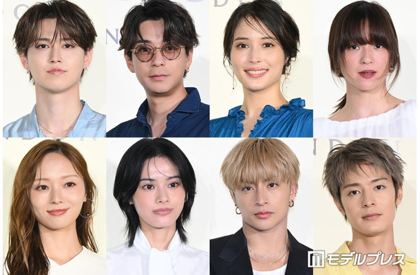 イベントに出席した(上段左から)白岩瑠姫、三浦翔平、広瀬アリス、中村アン(下段左から)梅澤美波、安斉星来、白濱亜嵐、塩野瑛久(C)モデルプレス