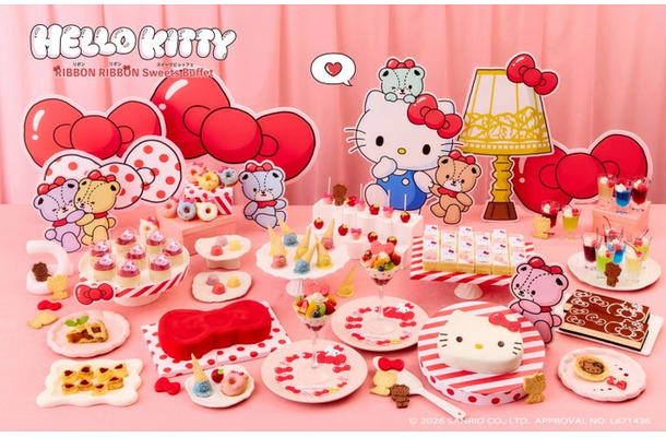 HELLO KITTY RIBBON RIBBON Sweets Buffet／提供画像