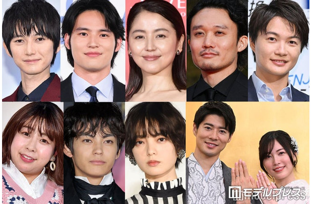 「2026年に結婚発表した有名人」（上段左から）本郷奏多、水上恒司、長澤まさみ＆福永壮志、神木隆之介（下段左から）餅田コシヒカリ、神尾楓珠＆平手友梨奈、松井珠理奈＆辻本達規（C）モデルプレス