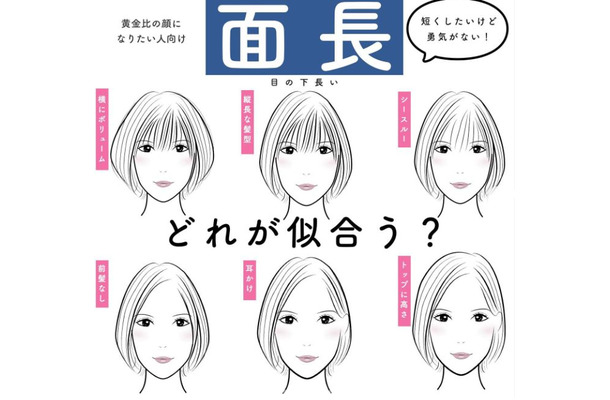 面長さんに前髪は必要？　「絶対キレイに見える髪型」を徹底解明！