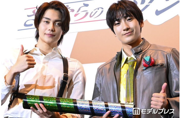 バトンタッチイベントに出席した今井竜太郎、秋谷郁甫(C)モデルプレス
