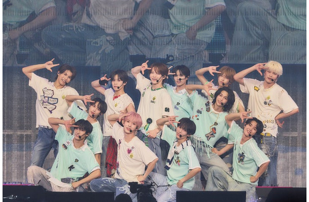 『2026 KO1KEYZ 1ST FAN MEETING』8月21日公演／（左から）YUKI、SIYOUNG、RYOGA、KOSUKE、YOSHIKI、DAIKI、YURA、SHINHAENG、KEITO、TOWA、ISSA、RYUJI（C）LAPONE ENTERTAINMENT
