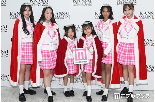 「GAKUSEI RUNWAY」グランプリ受賞者たち6人（左から）松下珠嘉、しほちぃ、ナルカ、若宮永真、ガビ、RINOA（C）モデルプレス