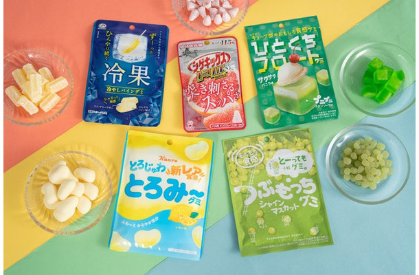 ファミマに登場する新感覚グミ5種(提供画像)