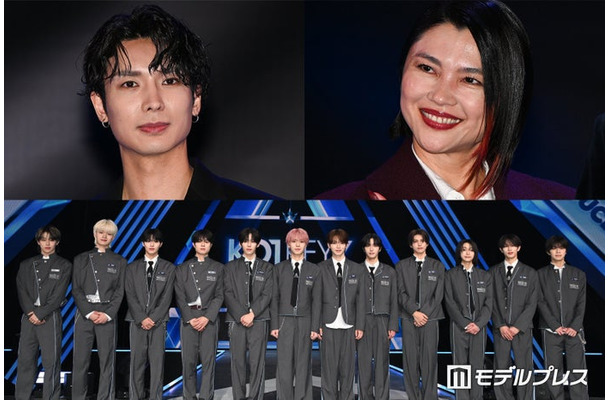 （上段左上から時計回り）安達祐人、仲宗根梨乃、KO1KEYZ（C）モデルプレス