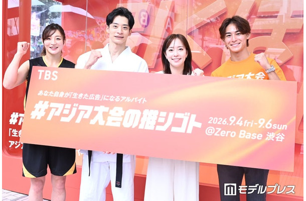 角田夏実、入江陵介、石川佳純（C）モデルプレス