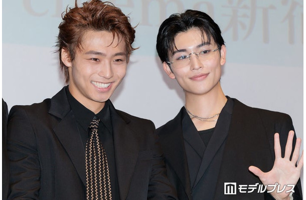 「ホーム スイート ホーム」公開記念舞台挨拶に出席した八村倫太郎、増子敦貴（C）モデルプレス