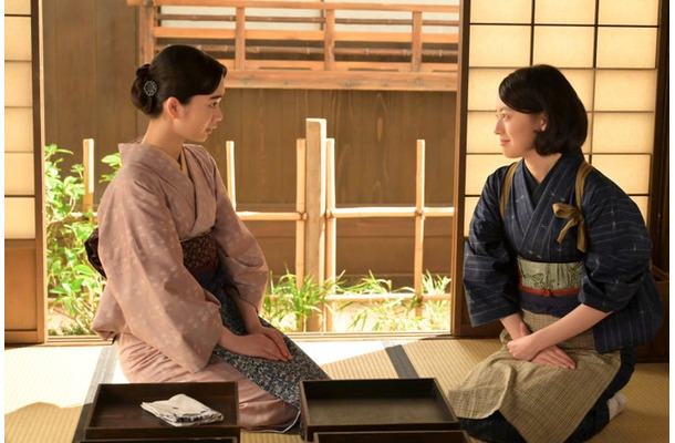 見上愛、上坂樹里「風、薫る」第129話(C)NHK