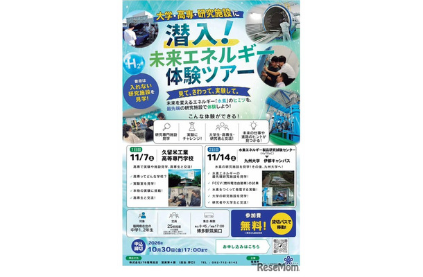 水素エネルギー実践ツアー チラシ