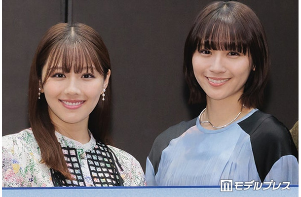ドラマ「嘘をついた私たち」取材会に出席した渡邉美穂、浅川梨奈（C）モデルプレス