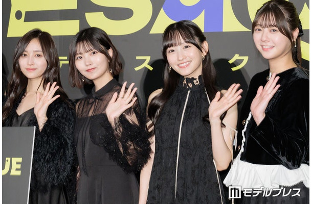 「GROTESQQQUE-グロテスク-」完成披露上映会に出席した井上和、中西アルノ、一ノ瀬美空、冨里奈央（C）モデルプレス