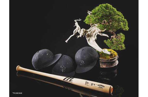 ニューエラ×MLB×TRADMAN’S BONSAI、初のトリプルコラボキャップ発売　「atmoscon 2026」限定展開
