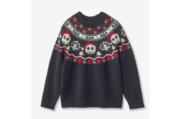 ユニセックスクリスマスニット「ナイトメアー・ビフォア・クリスマス/ジャック」11,900円© Disney