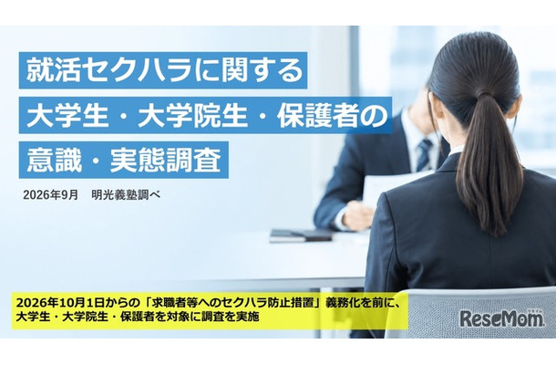 就活セクハラに関する大学生・大学院生・保護者の意識・実態調査