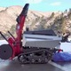 手押し式除雪機、安全装置使用を