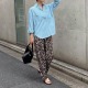 レオパード柄パンツがおしゃれ。こなれカジュアルに着こなす秘訣とは【40代の毎日コーデ】
