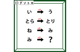 クイズです！「い＋４＝う」って？数字と関連して導かれるのは【難易度LV2.・甘口】