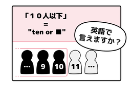 マンガでわかる！英語で「１０人以下」はなんて言う？