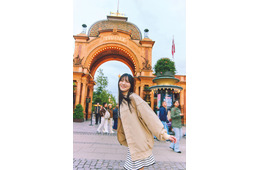 日向坂46河田陽菜、夜の遊園地でデート気分 2nd写真集先行カット公開