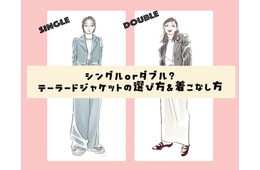 「ダブルジャケット」。素敵な40代はどんな着丈、どんな柄、どんな着こなしをする？テーラードジャケットの選び方【後編】