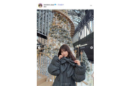 “2ヶ月で11kg減”話題のアイドル、胸元ざっくりサンタコスにファン悶絶「可愛すぎる」「スタイルがレベチ」