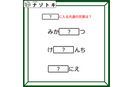 クイズです！「みか〇〇つ、け〇〇んち」〇〇に入る言葉はなに？ひとつ分かればスッキリ！【難易度LV２.・甘口】