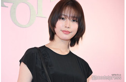 南沙良、オールブラックコーデで脚線美披露 “今年こそ”挑戦したいこと語る「ずっと言ってるんですけど」【ディオール アディクト キャンディ ショップ】