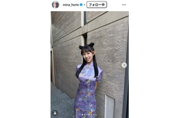 “日本一強いアナ”堀江聖夏、チャイナ服から印象ガラリ ノースリーブショットに反響続々「大人っぽい」「可愛すぎる」