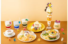 「たべっ子どうぶつLAND CAFE」東京・大阪・名古屋で、ロングパフェや地域限定サンドにグッズも