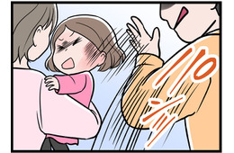 夫が娘の顔を、平手で打った瞬間。「何も悪いことしてないじゃない！」大泣きする娘を抱きしめて、私は…【モラハラ実話マンガ】#136