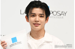 なにわ男子・長尾謙杜「我ながら肌がきれい」生ツヤ肌を披露「ラ ロッシュ ポゼ」トーンアップUV アンバサダー就任