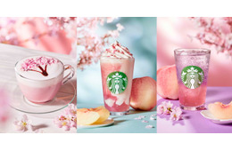【スタバ新作】「桜 咲くよ 白桃 フラペチーノ」など3種登場 春は“白桃と桜”で選べる美味しさ