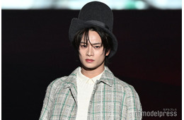 ACEes浮所飛貴、地元でランウェイデビュー 縦長ハットで力強い眼差し【TGCあいち・なごや2026】