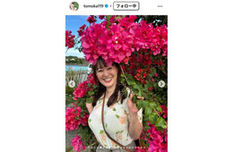 元NHK沖縄キャスター・竹中知華アナ、美ボディ強調タイトニット＆ショーパン姿「無邪気さと色気のギャップすごい」「肌が透き通ってる」と反響