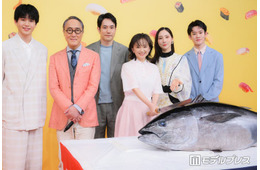 永作博美主演ドラマイベントで“異例”マグロ解体ショー 松山ケンイチ絶賛「肌艶も申し分ない」【時すでにおスシ！？】