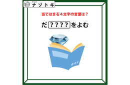 クイズです！「当てはまる４文字の言葉は？」イラストを文にしてみると、ある言葉がでてきますよ【難易度LV２.・甘口】