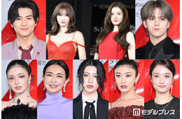 【写真特集】長谷川京子のタイトドレス姿 せいら・山田優はシースルーで肌見せ「プラダを着た悪魔２」イメージ衣装で豪華集結