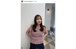 元「ZIP！」リポーター團遥香、美ボディ際立つタイトノースリ姿「スタイル抜群」「ヘルシーで素敵」と反響