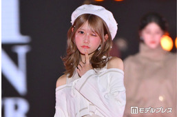 AKB48千葉恵里、華奢な美肩チラ見せ “あざと可愛い”仕草に視線集中【関コレ2026A/W】