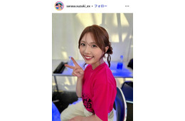 テレ朝・鈴木新彩アナ「あと2回」サブMC卒業発表「Mステ」セットでのノースリ衣装ショット公開「透明感すごい」「最後まで見届けます」の声