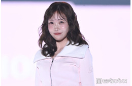 FRUITS ZIPPER櫻井優衣、ピンクのミニ丈セットアップでガーリースタイル「似合う」「お姫様みたい」と話題【TGC2026A/W】