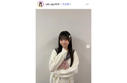 AKB48研究生・大賀彩姫「高身長アイドルの握手会」ファンへの気配り伝わる後ろ姿に反響「脚が長すぎてスタイル抜群」「神対応すぎ」
