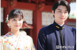 芳根京子、着物姿で神社に登場「瀧昌様のなつ美への愛がすごい」本田響矢との夫婦うぶキュンシーン告白【波うららかに、めおと日和】