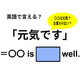 英語で「元気です」はなんて言う？