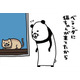 ベランダに猫ちゃん発見。愛犬・梅吉に見せてあげると、お互い同じ反応…【パンダと犬 ＃34】