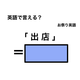 英語で「 出店 」は何て言う？