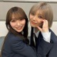 櫻坂46守屋麗奈＆藤吉夏鈴、楽屋での“ほっぺハート”ショット解禁「櫻撮」先行カット