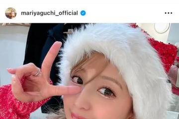 「昔と全然かわらない」矢口真里、金髪ロング×サンタ帽子SHOTに反響「娘。時代を思い出す」 画像