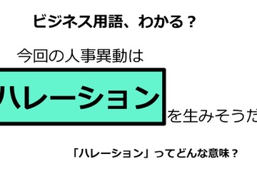 ビジネス用語「ハレーション」ってどんな意味？ 画像