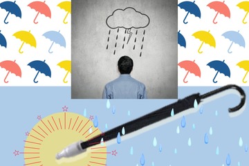 「スライドカバーつき傘」はご存じ？「デキる人」は、ぬれた傘にもスマート対応。「頭イイ！究極エコ！」「これなら満員電車でも、にらまれない！」 画像